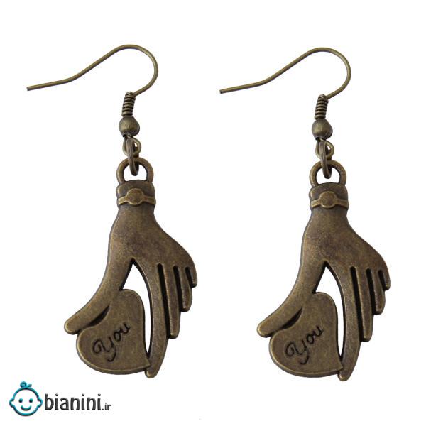 گوشواره دخترانه بازرگانی میلادی کد GZN_113