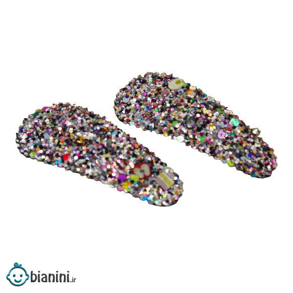 گیره مو دخترانه مدل  شاین بسته 2 عددی