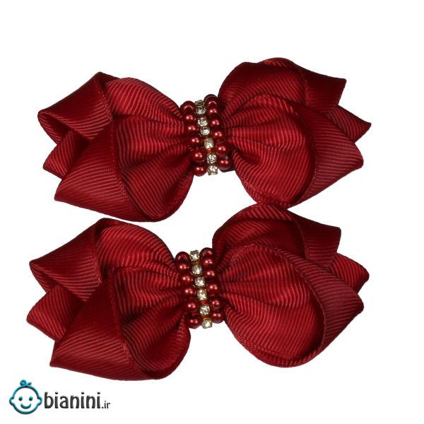 گیره مو دخترانه مدل نازگل 0069 بسته 2 عددی